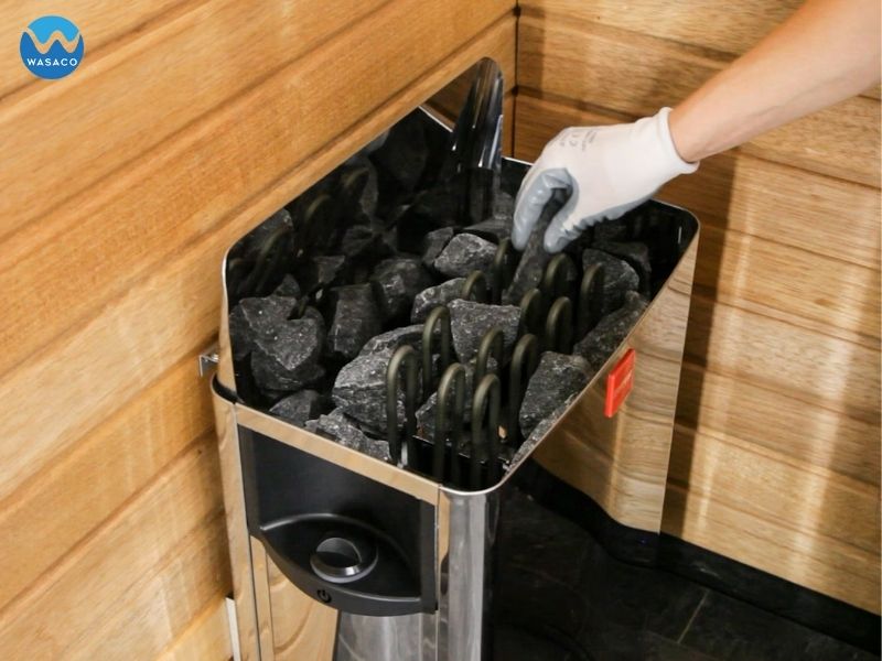 Cách thay đá xông sauna an toàn